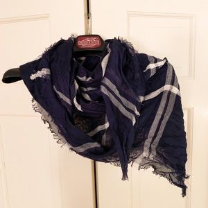 LOFT navy scarf